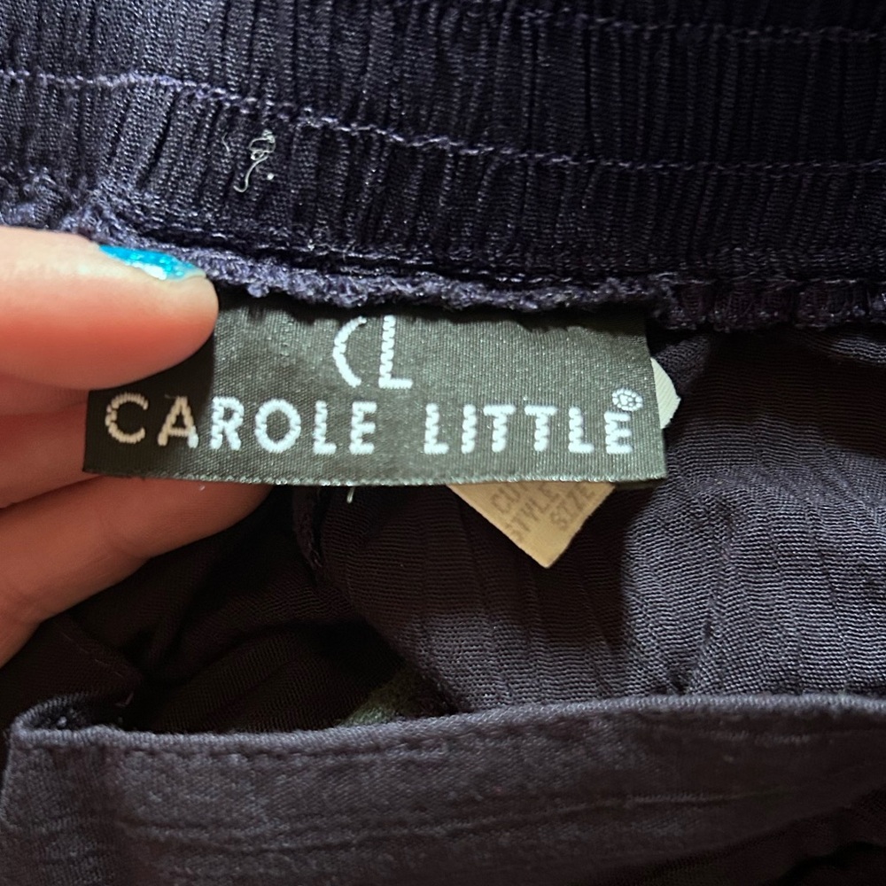 Carole Little Dark Navy Girls' Casual Pull-On Bottoms